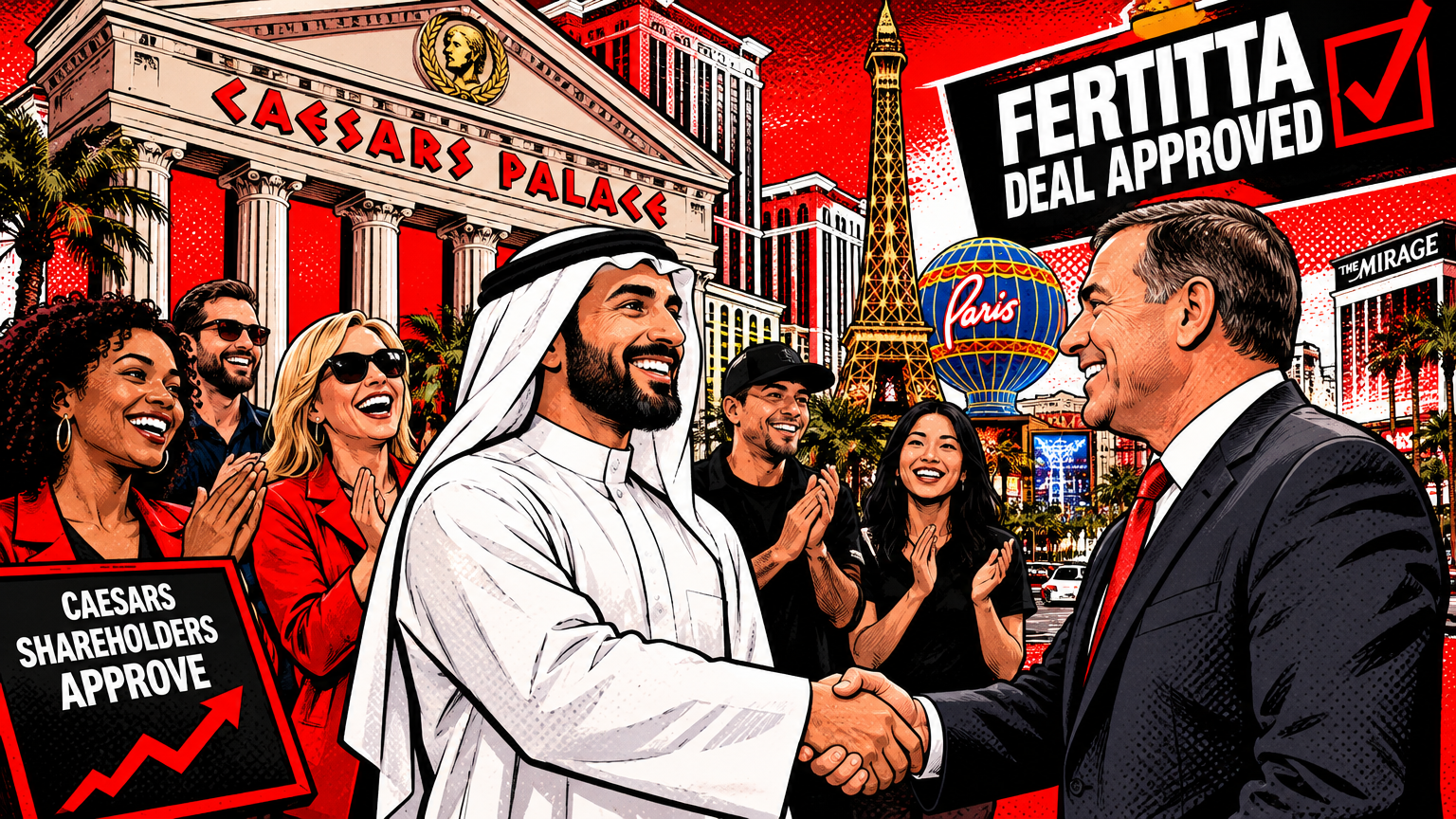 Caesars Shareholders Just Backed the Fertitta Deal — What It Means for the Las Vegas Strip