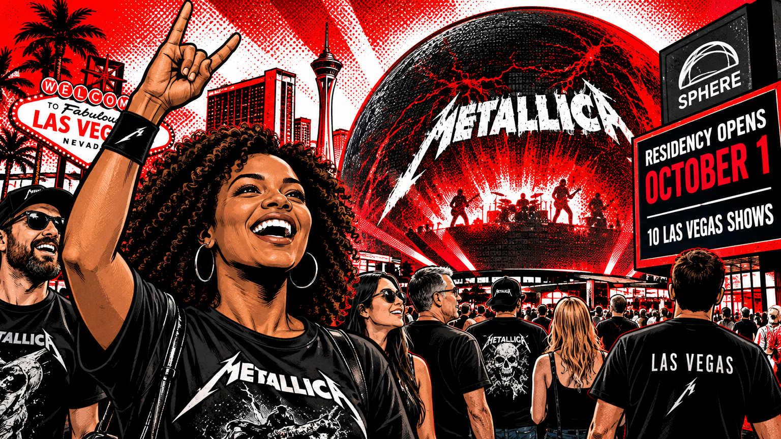 Metallica’s Sphere Residency Opens October 1 With 10 Las Vegas Shows