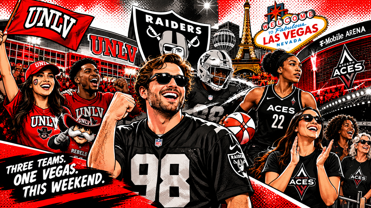UNLV, Raiders and Aces Put Las Vegas Sports in the Spotlight This Weekend