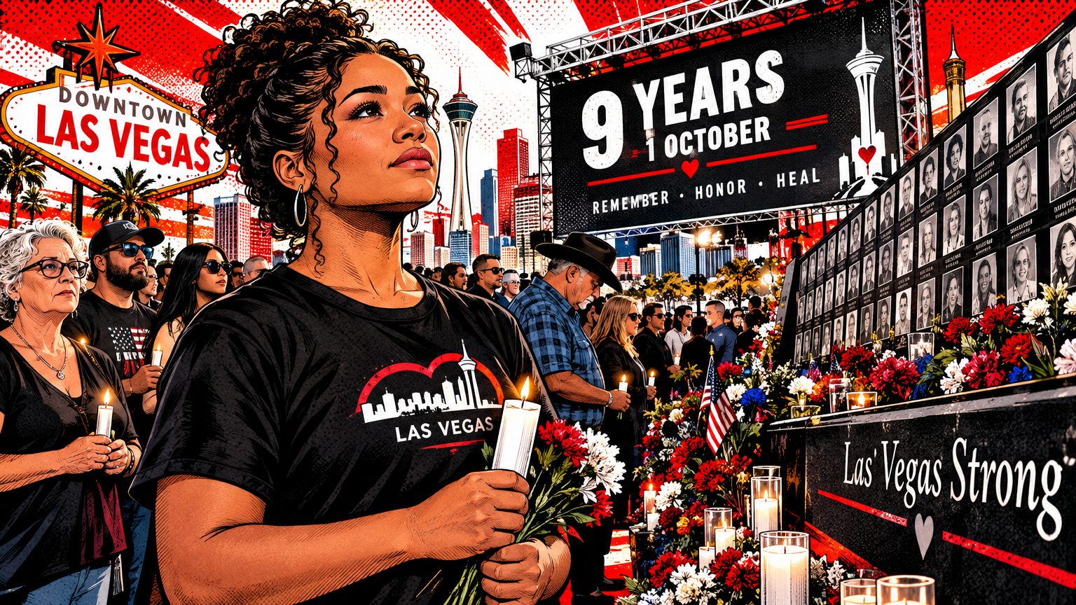 Las Vegas Marks Nine Years Since 1 October With Remembrance Across the City