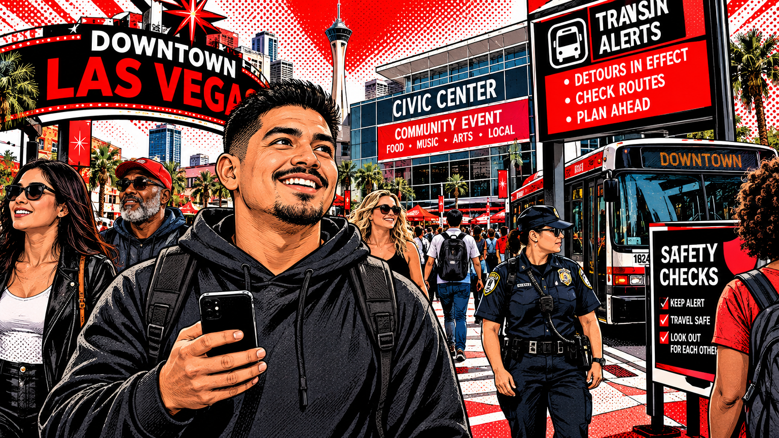 Downtown Las Vegas This Week: Transit Detours, Events and Safety Checks
