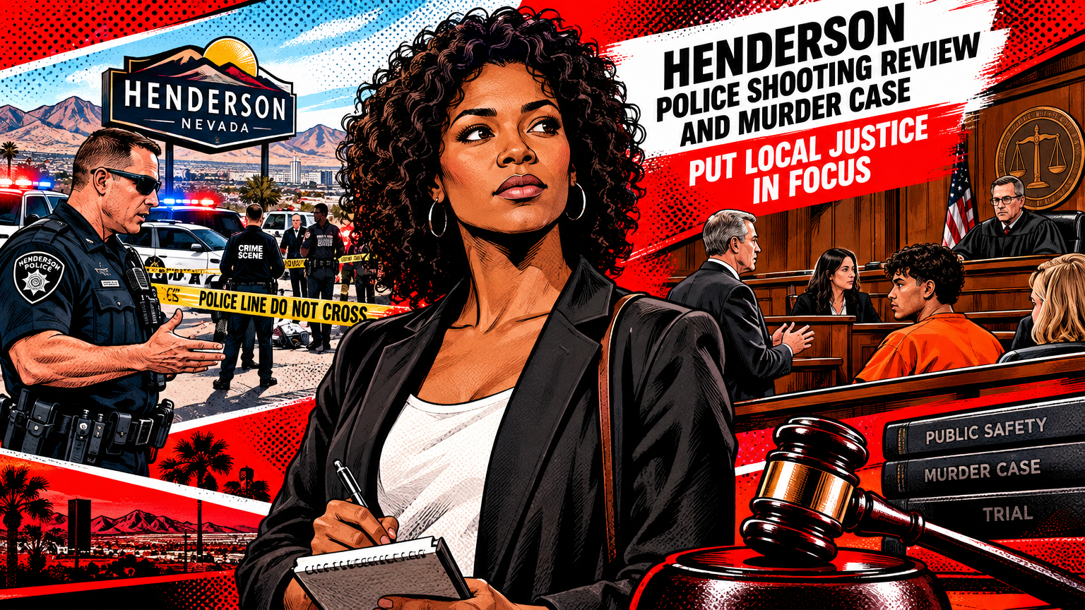 Henderson police shooting review and murder case put local justice in focus