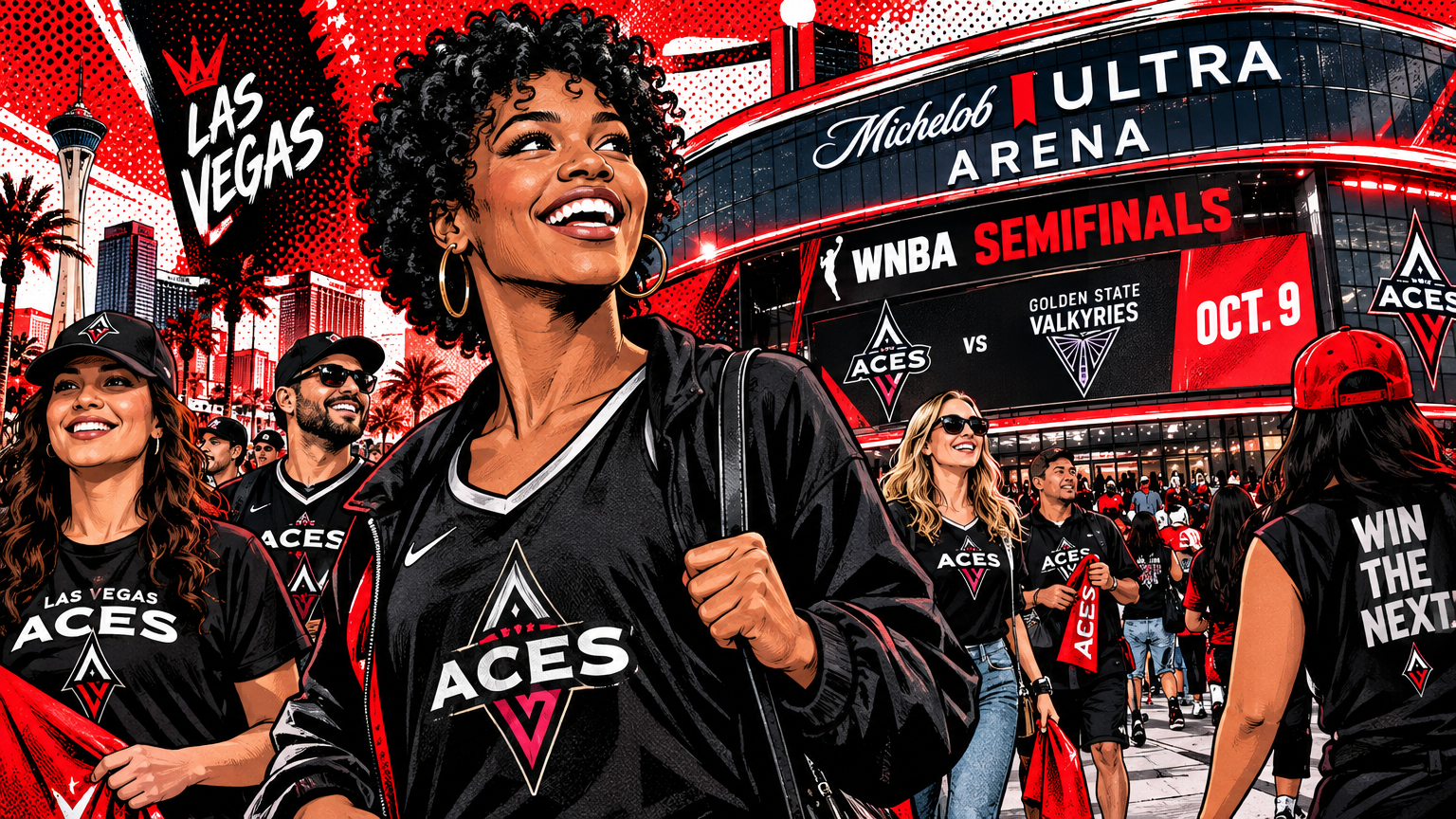 Aces Bring WNBA Semifinals to Michelob ULTRA Arena on Oct. 9