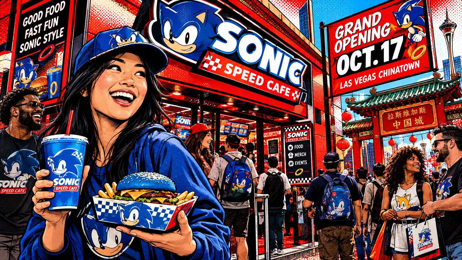 Sonic the Hedgehog Speed Cafe opens in Las Vegas Chinatown Oct. 17