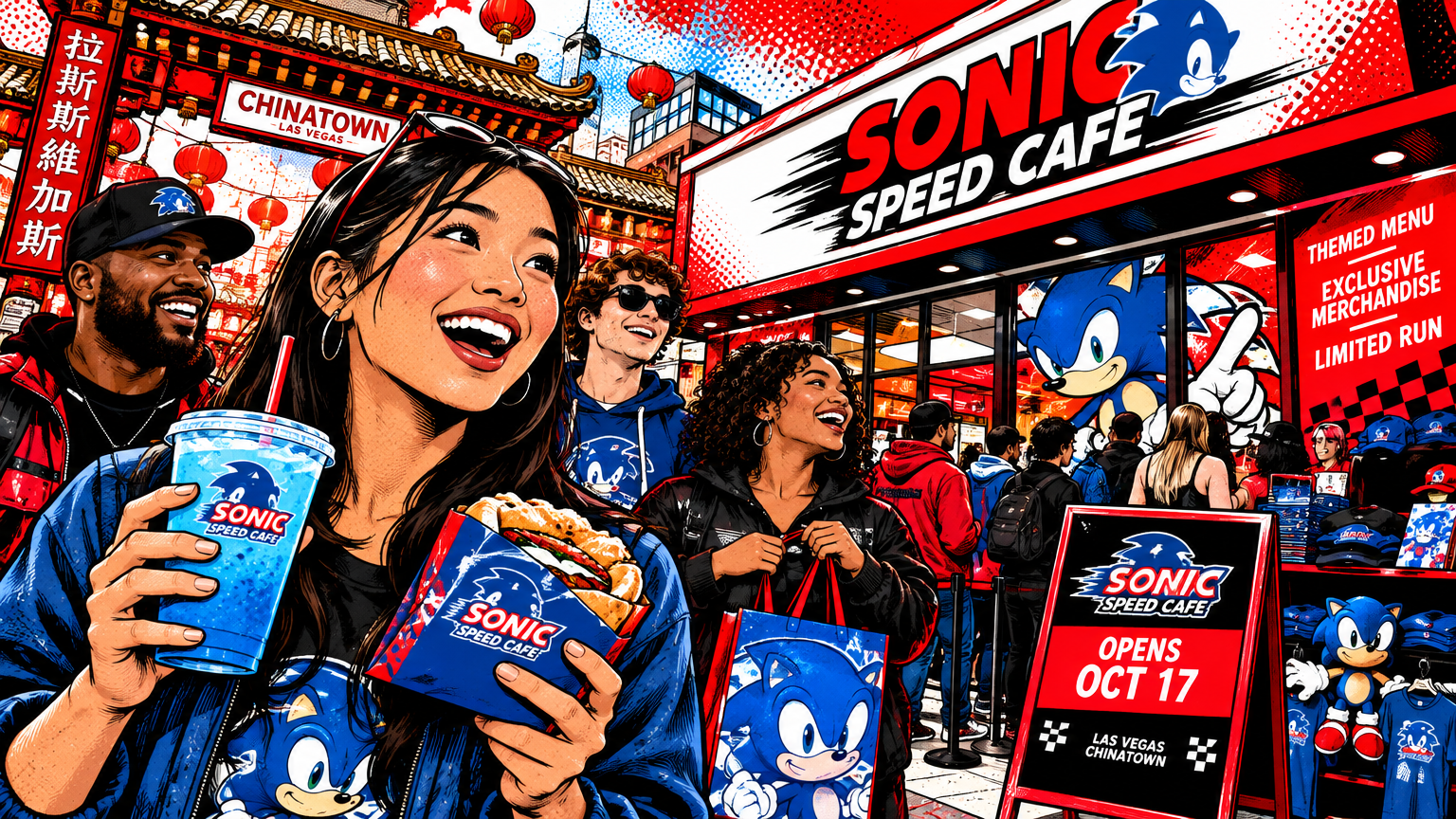 Sonic the Hedgehog Speed Cafe Opens in Chinatown This Week