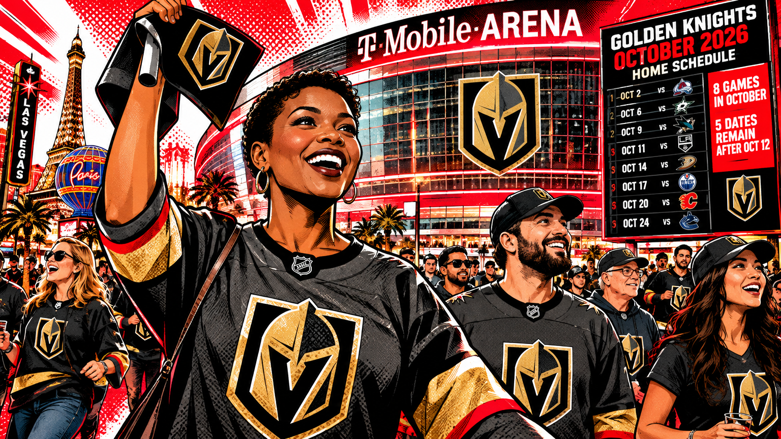 Golden Knights have a heavy October home slate at T-Mobile Arena