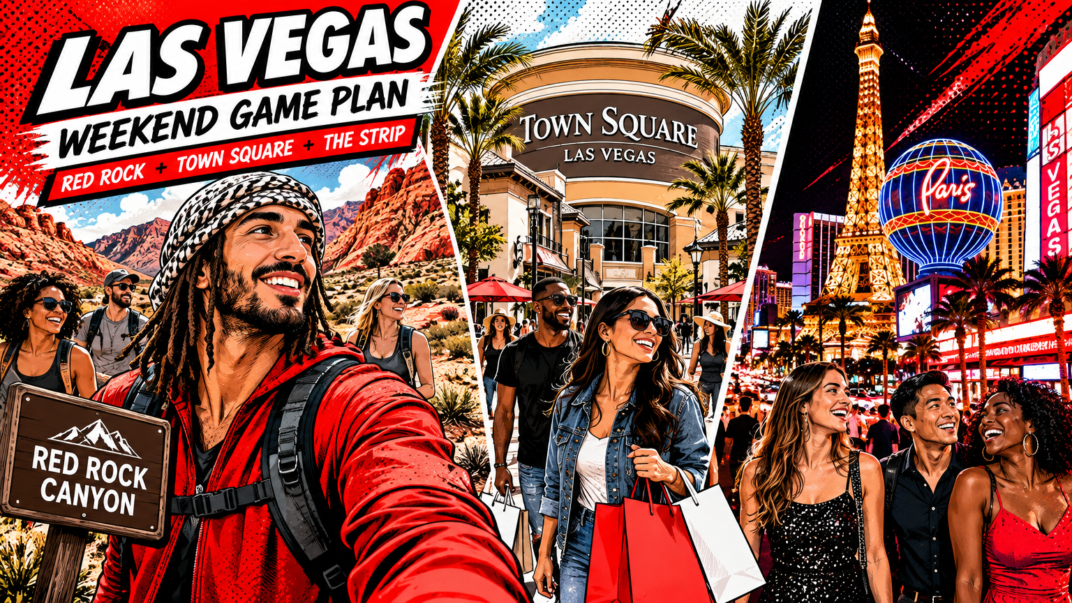 Las Vegas Weekend Game Plan: Red Rock, Town Square and the Strip