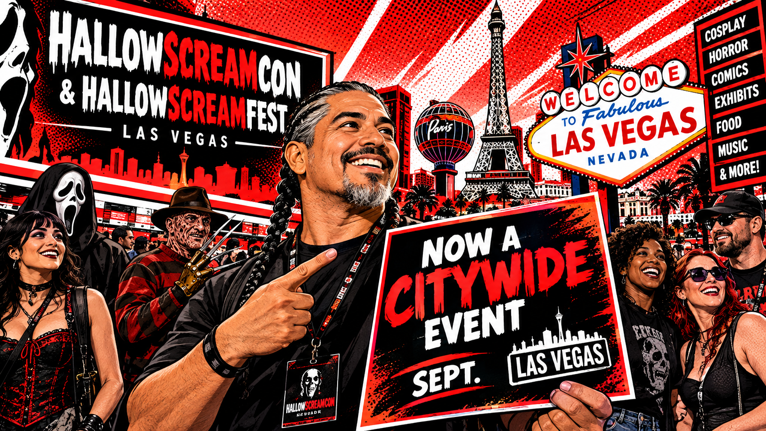 HallowScreamCon’s Las Vegas debut postponed to 2027, now planned as a citywide event