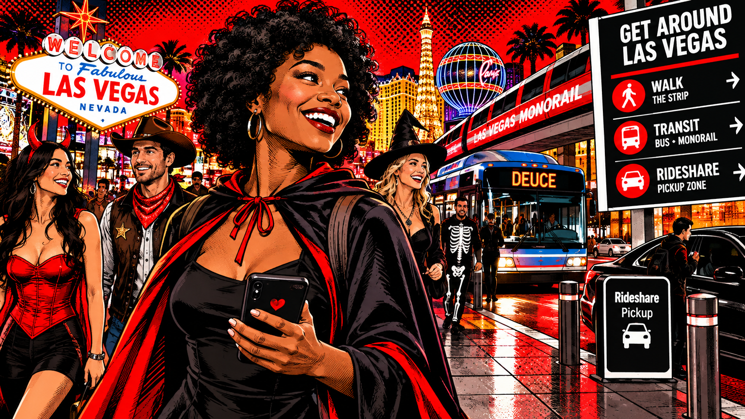 Halloween in Las Vegas Without a Car: Getting Around Without Losing Your Mind