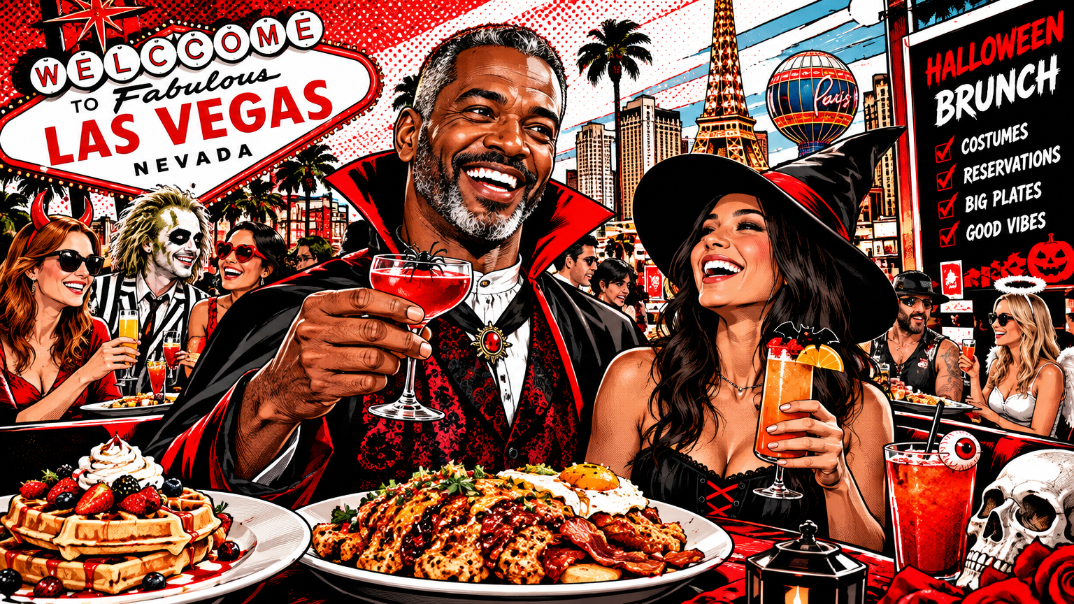 Halloween Brunch in Las Vegas: Costumes, Creepy Cocktails and Big Plates