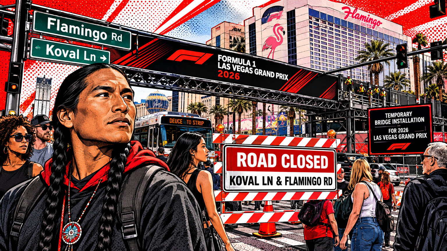 Vegas Grand Prix 2026 Road Closures Are Already Hitting Koval and Flamingo