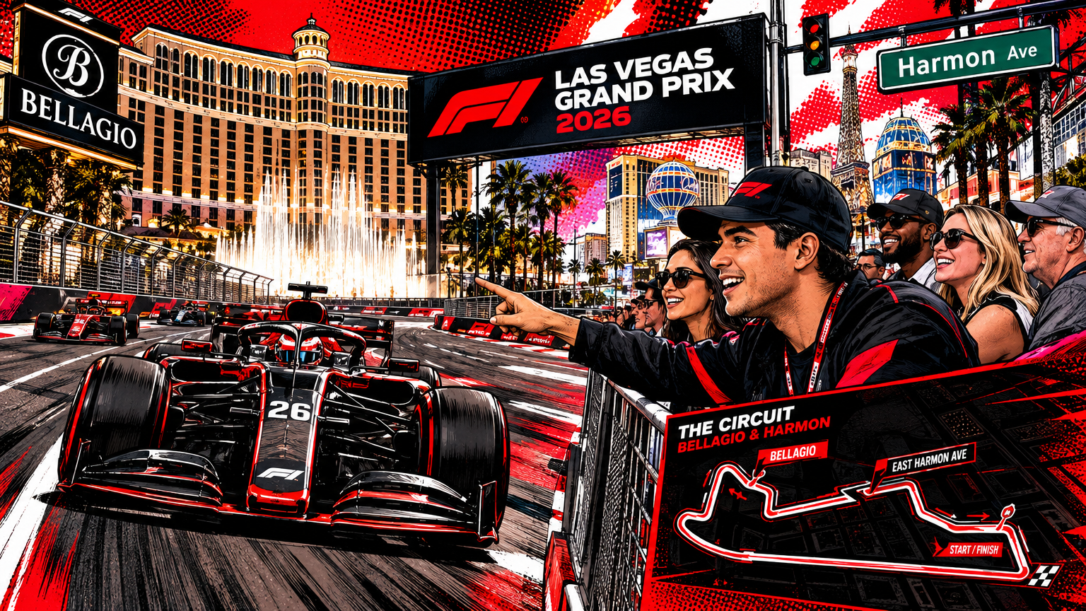 Inside the 2026 Las Vegas Grand Prix Circuit Setup at Bellagio and Harmon