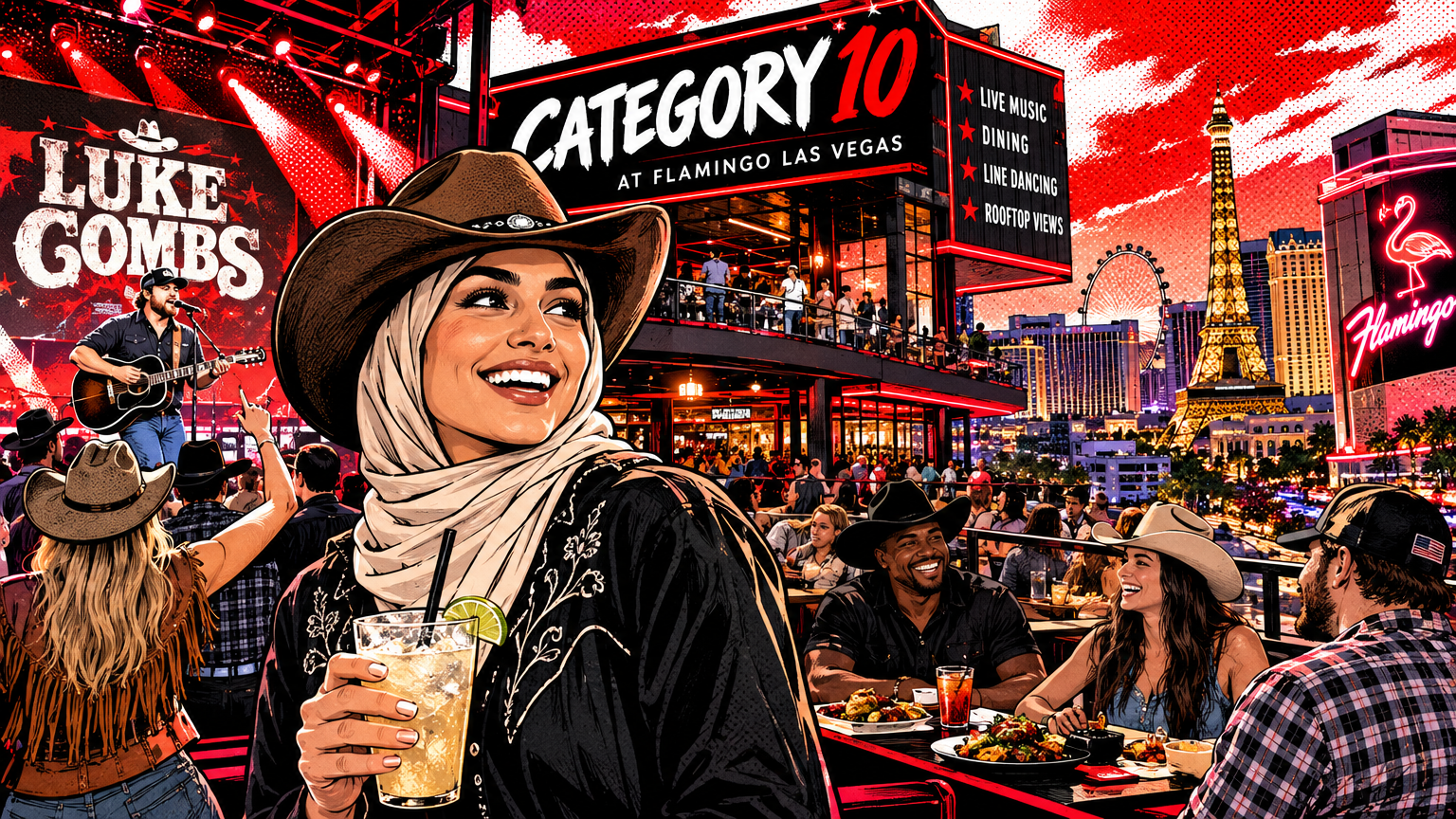 Luke Combs’ Category 10 Opens on the Strip With Country Music, Dining and Rooftop Views