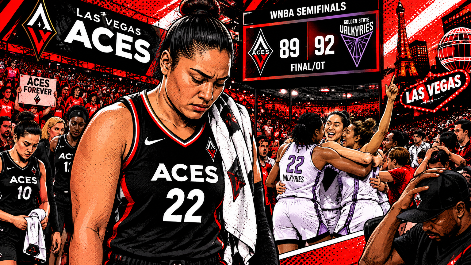 Aces’ 2026 Playoff Run Ends With Valkyries’ Sweep in Las Vegas