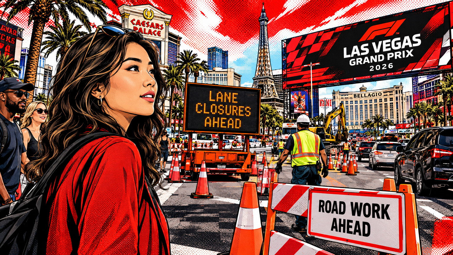 Why the Strip Is Bracing for More Lane Closures Before F1 Weekend