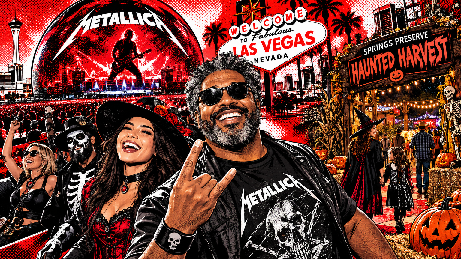 Las Vegas’ Halloween Weekend Is Packed: Metallica at Sphere, Haunted Harvest, and More