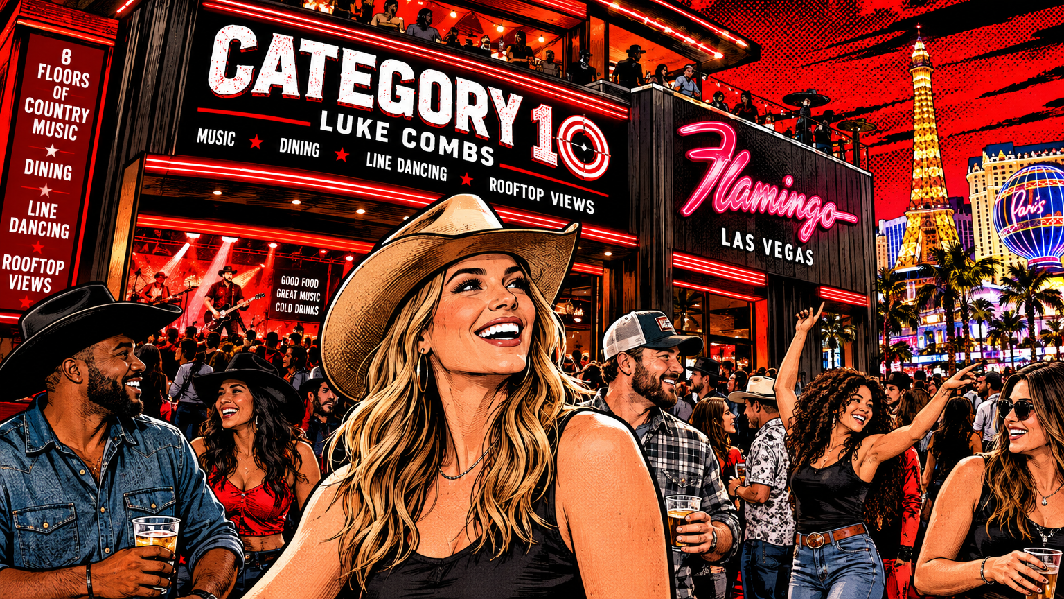 Luke Combs’ Category 10 Opens at Flamingo Las Vegas on the Strip
