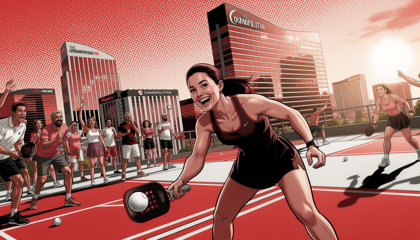 The Cosmopolitan’s rooftop pickleball play is another sign Vegas resorts are selling experiences, not just rooms