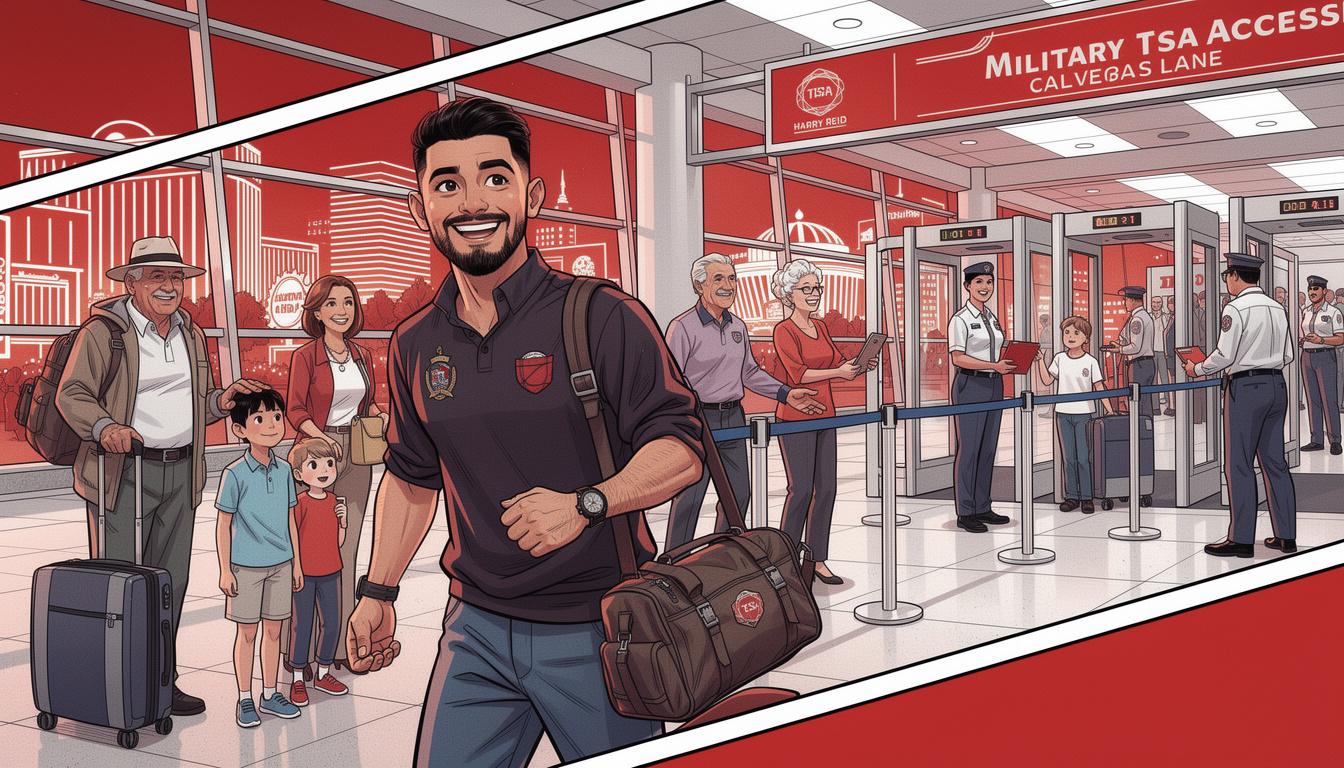 Las Vegas airport gets a 2026 lift with new military TSA access